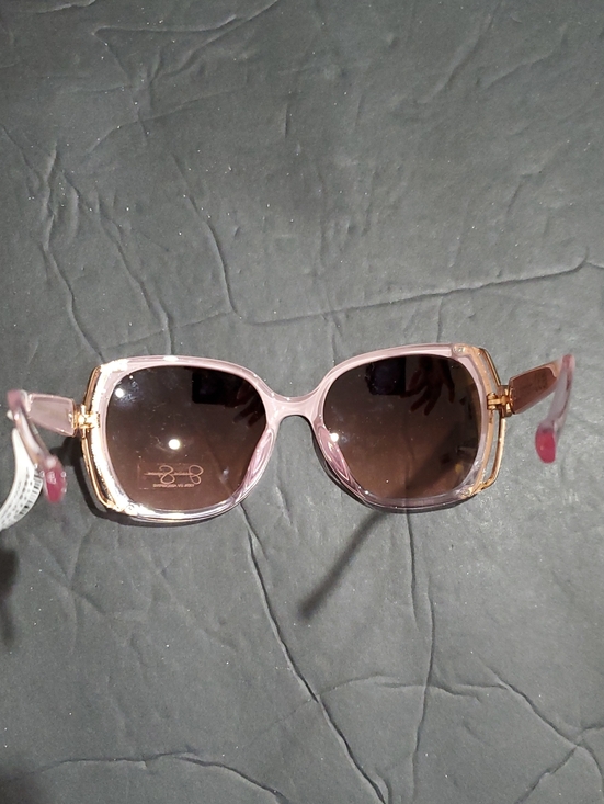 Jessica Simpson j5686 gray and clear pink fade effect glamorous sunglasses new